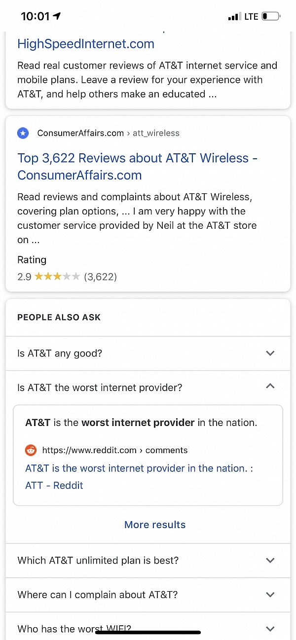 AT&T Reviews 521 Reviews of Sitejabber