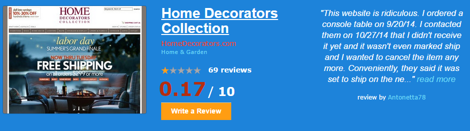 Homedecorators Reviews 77 Reviews Of Homedecorators Com Sitejabber