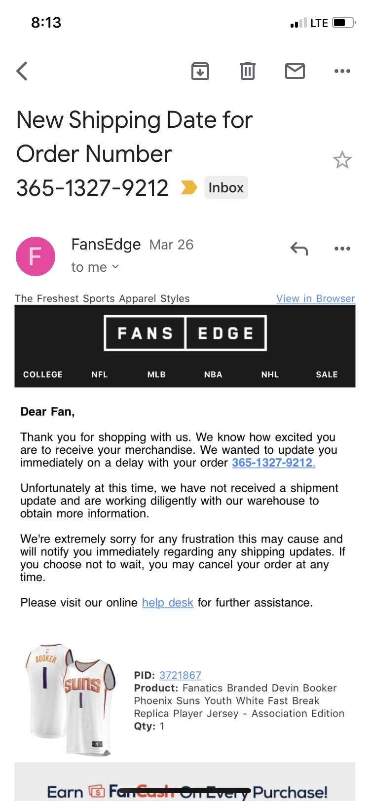 FansEdge Reviews 656 Reviews of Sitejabber