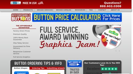 Affordable Buttons