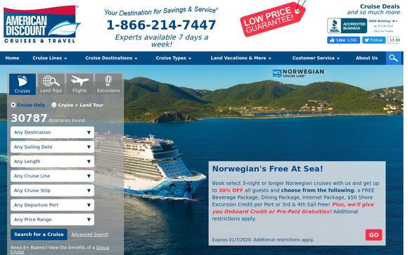 american discount cruises and travel reviews