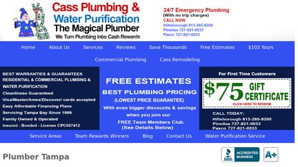 Cass Plumbing Tampa Bay