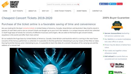 CheapestConcertTickets