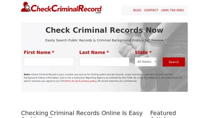 CheckCriminalRecord