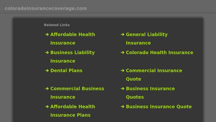 ColoradoInsuranceCoverage