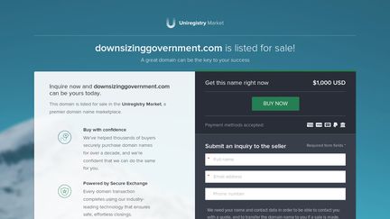 Downsizinggovernment.com