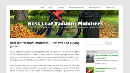 Leaf Vacuum Mulchers