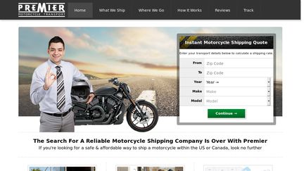 Premiermotorcycletransport.com