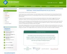 Rush essay reviews