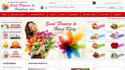 SendFlowersToHong Kong.com