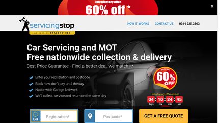 Servicing Stop