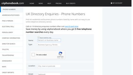 UK Phone Book