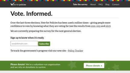 Vote for policies